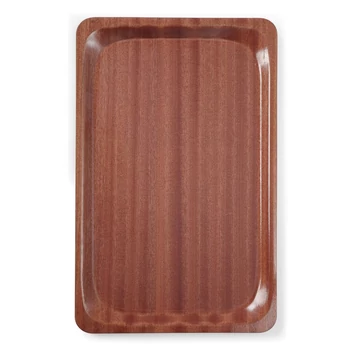 Tálca, téglalap alakú, csúszásmentes, laminált, AmerBox, GN 1/1, Mahagóni, 325x530mm
