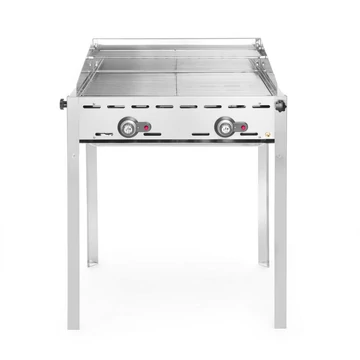Green Fire grillsütő, 2 égővel, HENDI, Profi Termékcsalád, 2 Rozsdamentes acél GN 1/1 grillsütő rács, 11,6kW, 740x612x(H)825mm