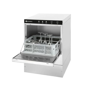 Pohár mosogatógép 40x40 - elektromechanikus vezérlés, HENDI, 230V/2800W, 470x510x(H)710mm