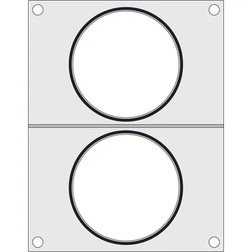 Tálcatömítő mátrix, HENDI, 2 db levestartály ø115 mm