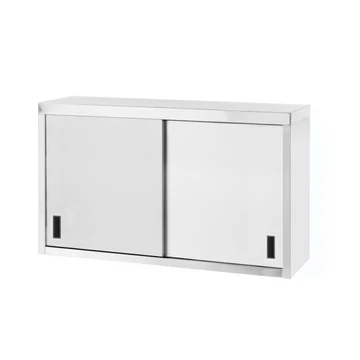 Falra szerelhető szekrény – hegesztett, tolóajtókkal, HENDI, Profi Line, 1000x300x(H)600mm