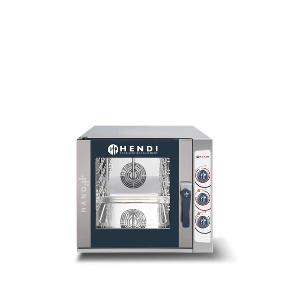 NANO konvekciós gőzsütő 5x GN2/3, HENDI, 400V/5400W, 699x774x(H)620mm