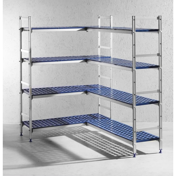 Alumínium tároló állvány GN edényekhez, HENDI, 1120x355x(H)1685mm