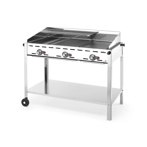 Green Fire grillsütő, 3 égővel, HENDI, Profi Termékcsalád, 17,4kW, 1078x612x(H)825mm