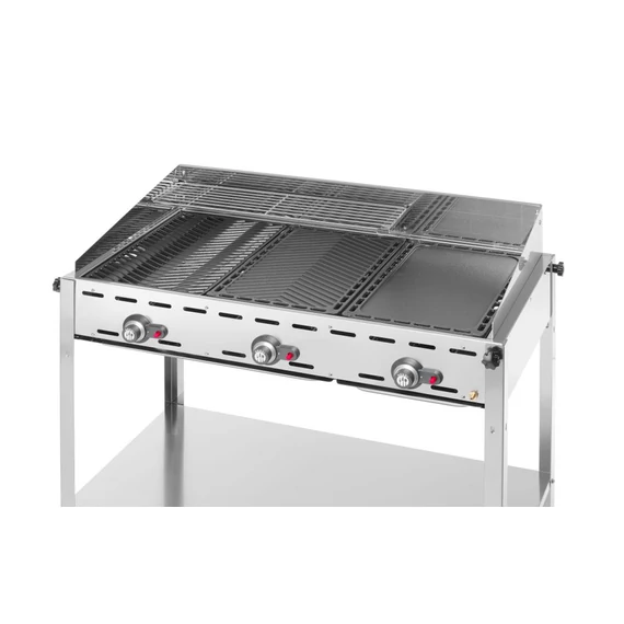 Green Fire grillsütő, 3 égővel, HENDI, Profi Termékcsalád, 17,4kW, 1078x612x(H)825mm