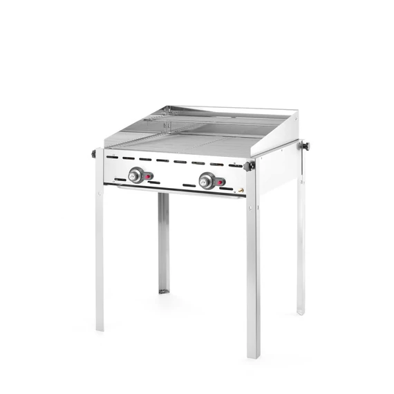 Green Fire grillsütő, 2 égővel, HENDI, Profi Termékcsalád, 2 Rozsdamentes acél GN 1/1 grillsütő rács, 11,6kW, 740x612x(H)825mm