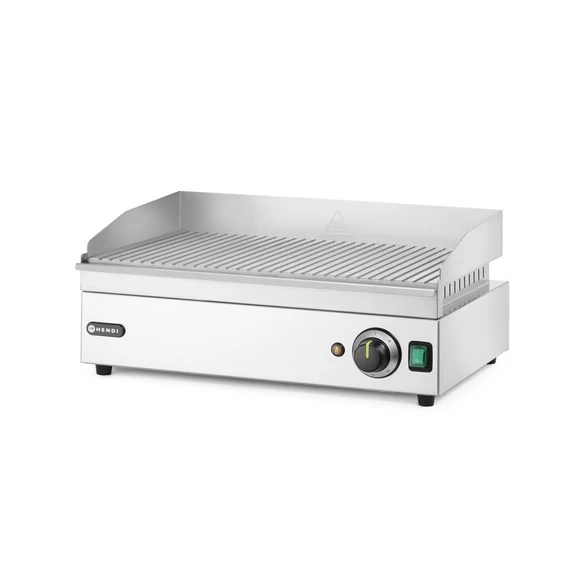 Rácsos bordás, HENDI, Kitchen Termékcsalád, 220-240V/2400W, 527x404x(H)233mm