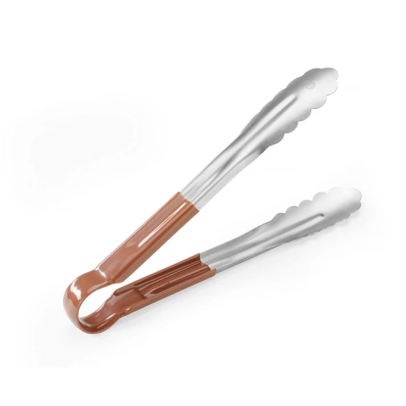 Tálaló csipesz HACCP 250 mm, HENDI, Barna, (L)250mm