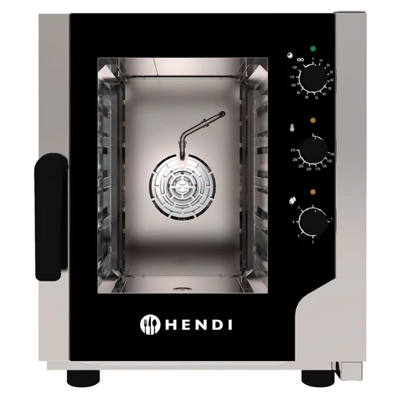 Hőlégbefúvásos gőzsütő Snack 5x GN 2/3, HENDI, 230V/3200W, 550x754x(H)662mm