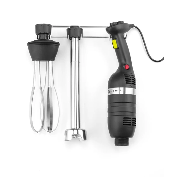 Stiftmixer 350 változtatható sebességgel + habverővel + falra szerelhető tartóval, HENDI, Kitchen Termékcsalád, Fekete, 230V/350W, 110x324x(H)816mm
