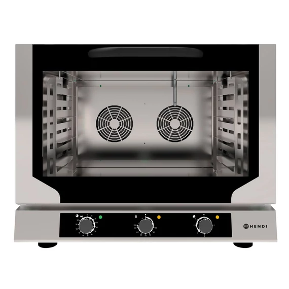 Konvekciós sütő gőzölő funkcióval, HENDI, 400V/6400W, 783x755x(H)634mm