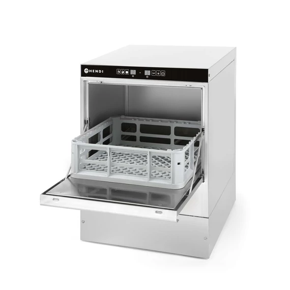 Pohár mosogatógép 40x40 - elektronikus vezérlés, HENDI, 230V/2800W, 470x510x(H)710mm