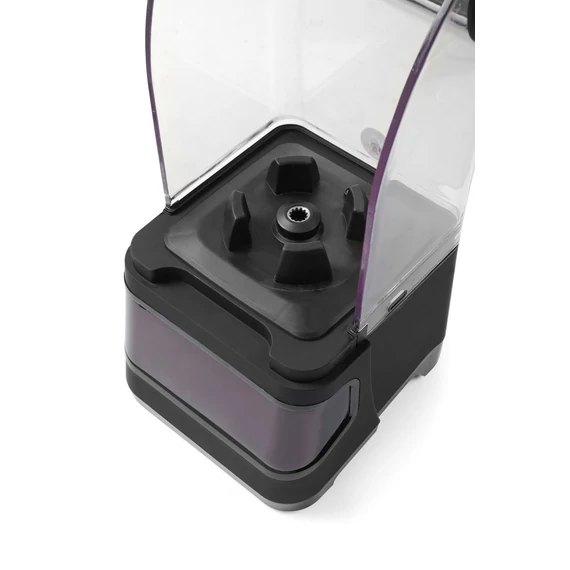 Digitális bár turmixgép hangszigetelő burkolattal, HENDI, 2,5L, Fekete, 220-240V/1680W, 250x300x(H)546mm