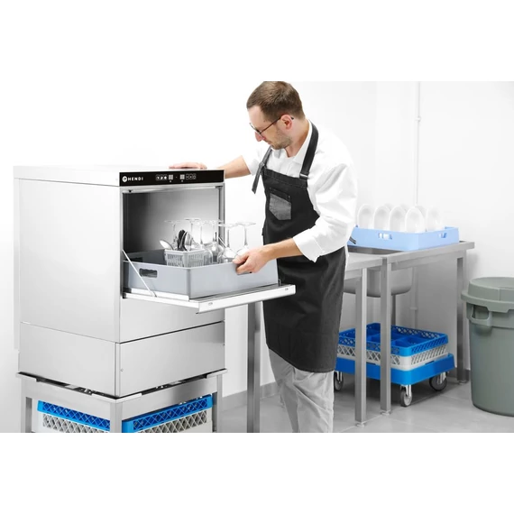 Mosogatógép 50x50 - elektronikus vezérlés, HENDI, 400V/6600W, 570x600x(H)830mm