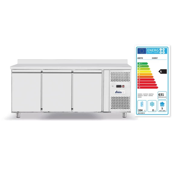 Hűtött pult, 3 ajtó, 420L, Arktic, Profi Line, GN 1/1, 420L, 230V/400W, 1795x700x(H)879mm