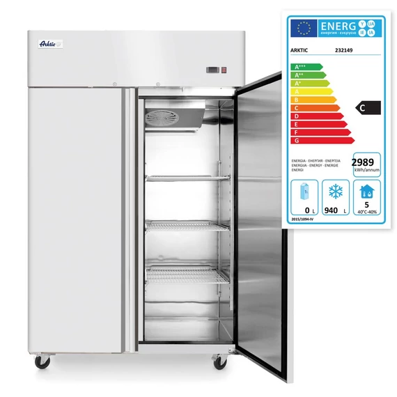 Fagyasztószekrény kétajtós Profi Termékcsalád 1240L, Arktic, Profi Termékcsalád, GN 2/1, 230V/980W, 1314x800x(H)2082mm