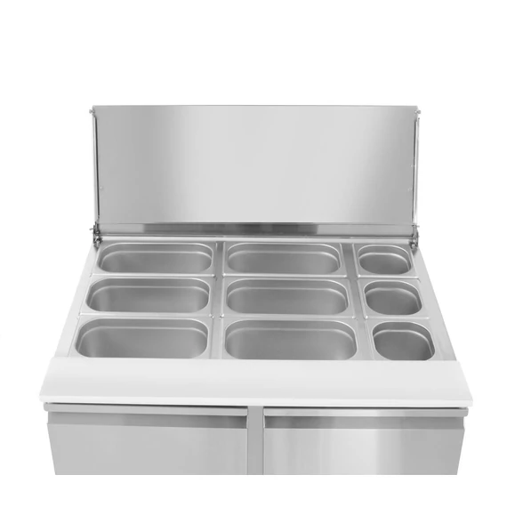 Kétajtós salátahűtő pult 300L, Arktic, 230V/310W, 912x702x(H)888mm