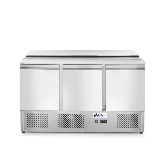 Háromajtós salátahűtő pult 380L, Arktic, 230V/310W, 1390x702x(H)888mm