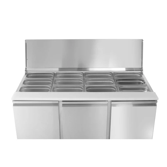 Háromajtós salátahűtő pult 380L, Arktic, 230V/310W, 1390x702x(H)888mm