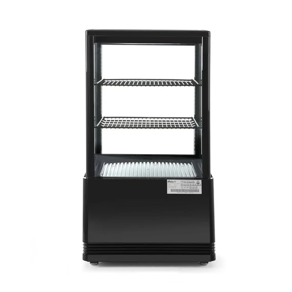 Bemutató vitrin 58L, Arktic, fekete, 230V/170W, 452x406x(H)830mm