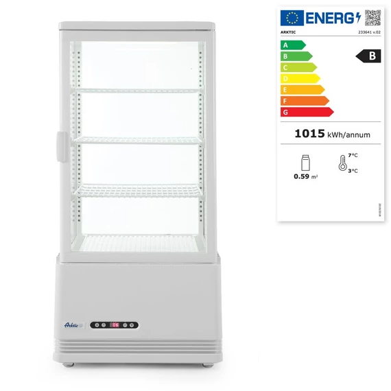 Bemutató vitrin 78L, Arktic, Fehér, 230V/170W, 444x397x(H)940mm