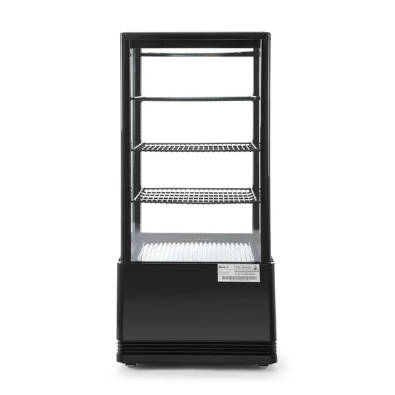 Bemutató vitrin 78L, Arktic, fekete, 230V/170W, 444x397x(H)940mm