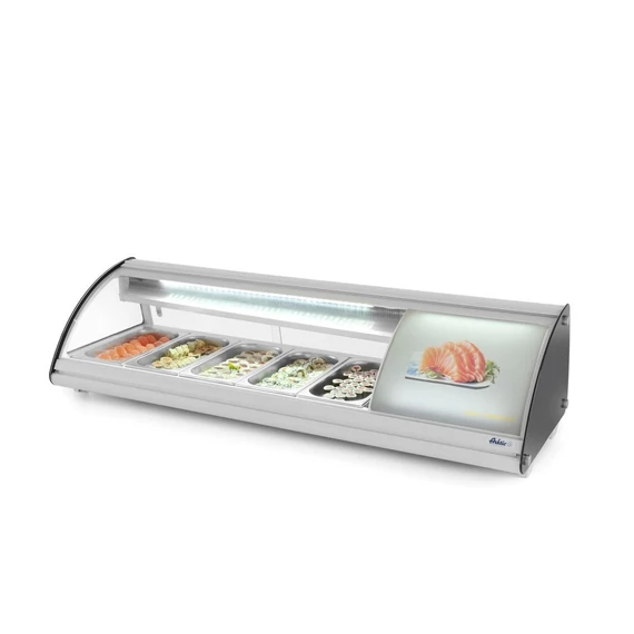 Sushi hűtőpult 5x GN 1/3, Arktic, 230V/160W, 1307x445x(H)327mm