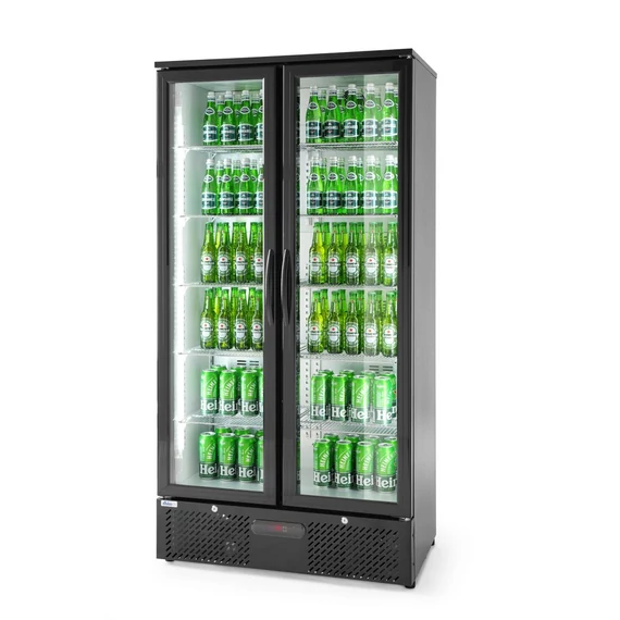 Kétajtós hátsó hűtő, Arktic, 384L, Fekete, 220-240V/365W, 900x530x(H)1820mm