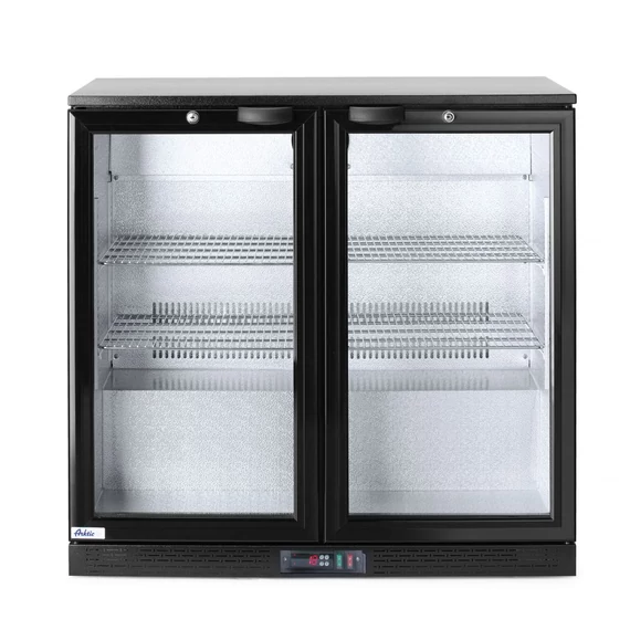 Kétajtós hátsó hűtő, Arktic, 158L, Fekete, 220-240V/160W, 900x530x(H)870mm