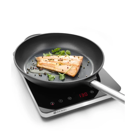 Indukciós főzőlap 2000 modell, HENDI, Kitchen Termékcsalád, 230V/2000W, 295x400x(H)42mm