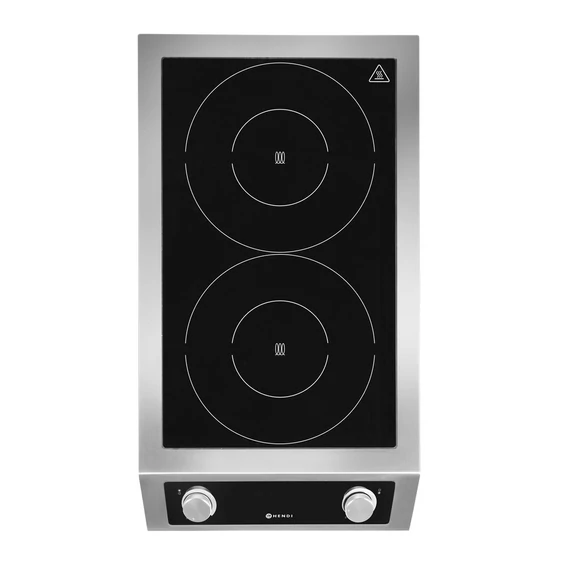 Indukciós tűzhely 7000 modell, HENDI, Profi Termékcsalád, 400V/7000W, 405x700x(H)145mm