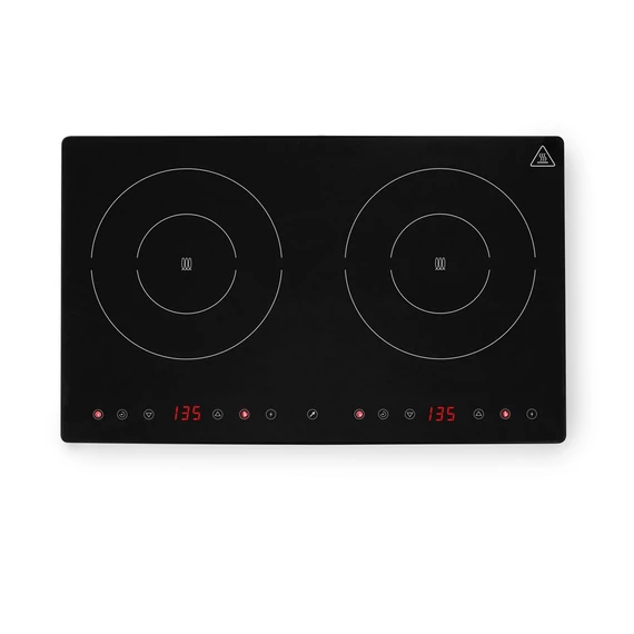 Dupla indukciós főzőlap Kitchen Line, HENDI, Kitchen Termékcsalád, 230V/3500W, 608x405x(H)54mm