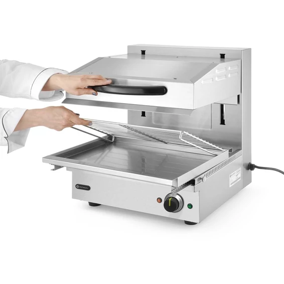 Emelhető Salamander grill, 450 mm munkamagassággal, HENDI, 230V/2800W, 485x525x(H)537mm