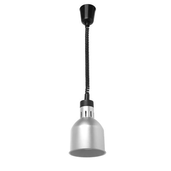 Függesztett melegentartó lámpa henger alakú, HENDI, Ezüst, 230V/250W, ⌀175x(H)250mm