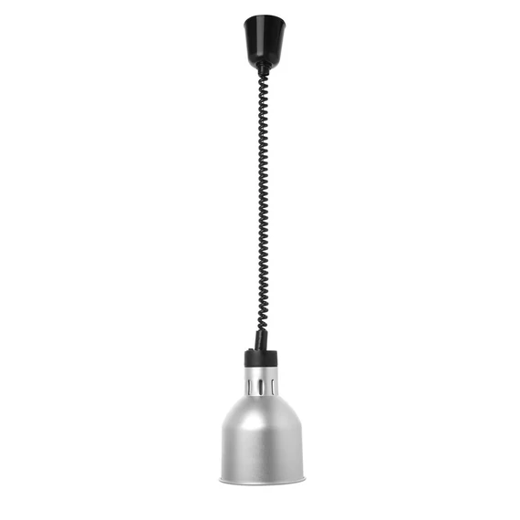 Függesztett melegentartó lámpa henger alakú, HENDI, Ezüst, 230V/250W, ⌀175x(H)250mm