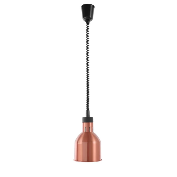 Függesztett melegentartó lámpa henger alakú, HENDI, Rézvörös, 230V/250W, ⌀175x(H)250mm