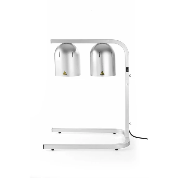 2 lámpás infravörös melegentartó lámpa, HENDI, Ezüst, 230V/250W, 453x360x(H)790mm