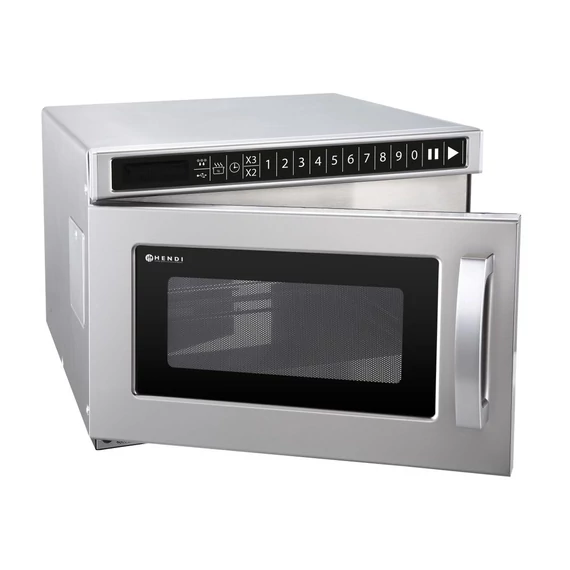 Programozható mikrohullámú sütő USB-porttal 1800W, HENDI, 230V/3000W, 560x419x(H)336mm