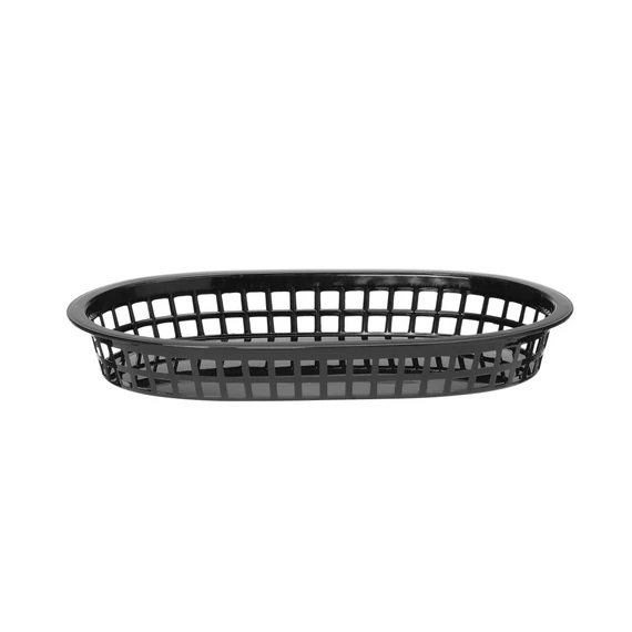 Tálaló kosarak fast food stílusban, HENDI, Fekete, 6 db., 275x175x(H)38mm