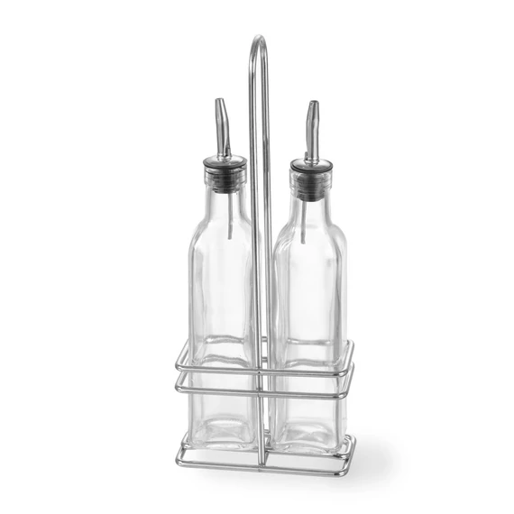 Olaj és ecettartó készlet, HENDI, 2x0,237L, 0,47L, 115x60x(H)325mm