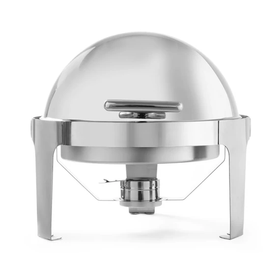 Chafing edény - kerek Rolltop fedővel, HENDI, 5,6L, 510x540x(H)480mm