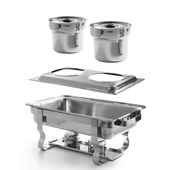 Kiegészítő állvány 2 Bain-Marie edényhez, HENDI, kiegészítő állvány, GN 1/1, 530x325x(H)30mm