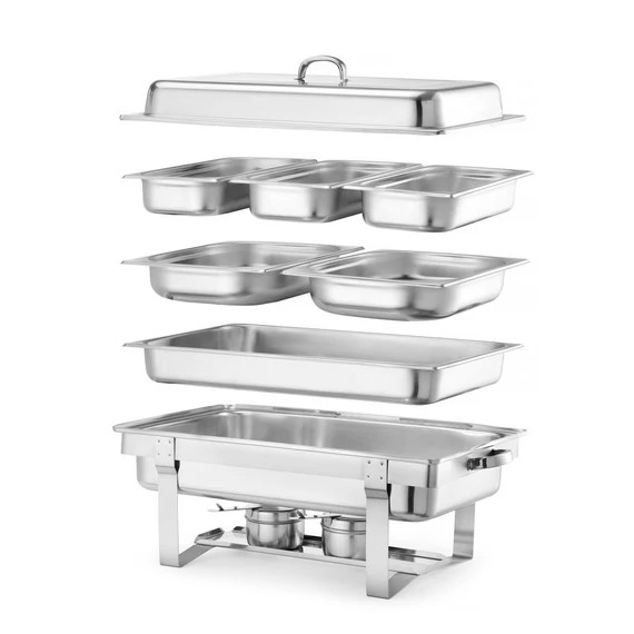 Chafing edény GN 1/1, HENDI, Kitchen Termékcsalád, 9L, 585x385x(H)315mm