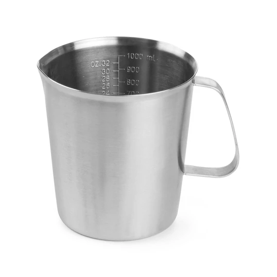 Mérőedény rozsdamentes acél, HENDI, 1L, ⌀120x(H)130mm