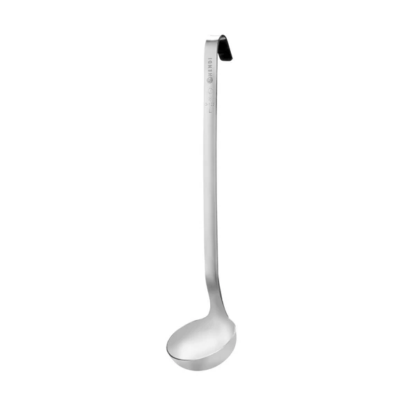 Merőkanál csepegésmentes, HENDI, Profi Termékcsalád, 0,12L, ⌀80x400mm