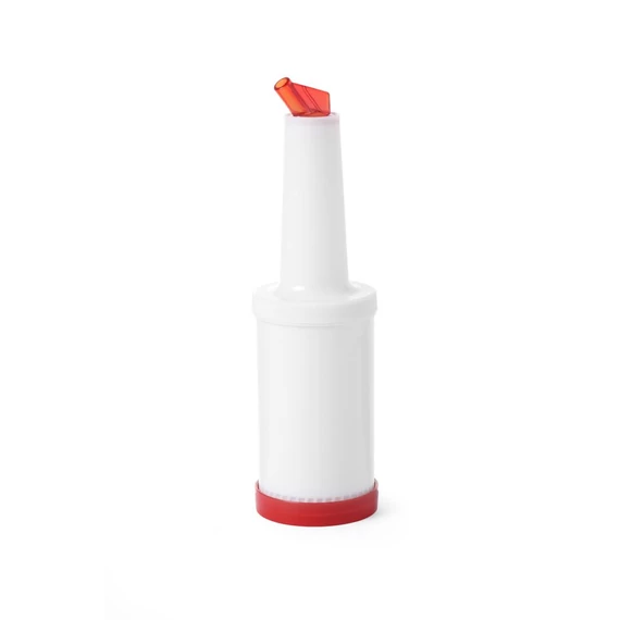 Tároló- és kiöntő palack, BarUp, 0,8L, Fehér, ⌀90x(H)300mm