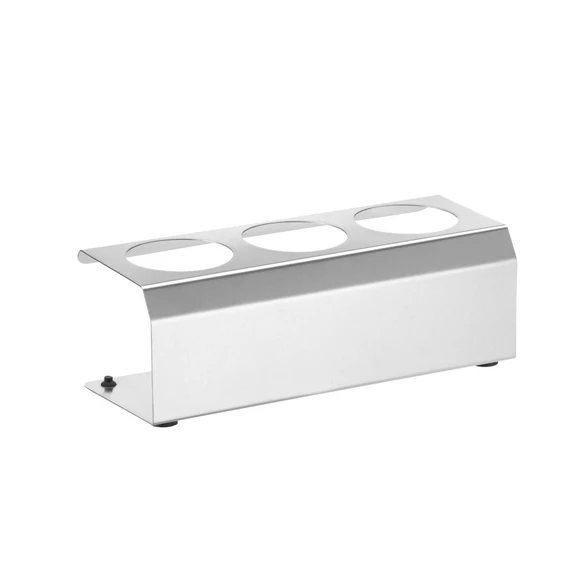 Szószadagoló flakon állvány, HENDI, 3 lyuk ø 50 mm, 229x90x(H)78mm