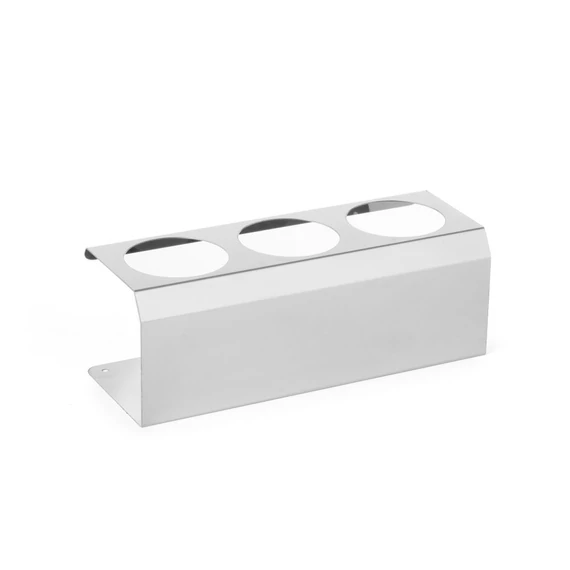 Szószadagoló flakon állvány, HENDI, 3 lyuk ø70 mm, 274x102x(H)98mm