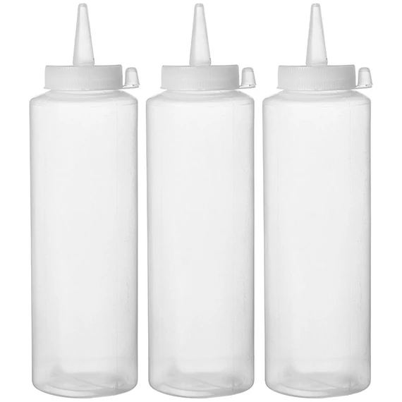 Adagoló flakon készlet - 3 db, HENDI, 0,2L, Átlátszó, 3 db., ⌀50x(H)185mm