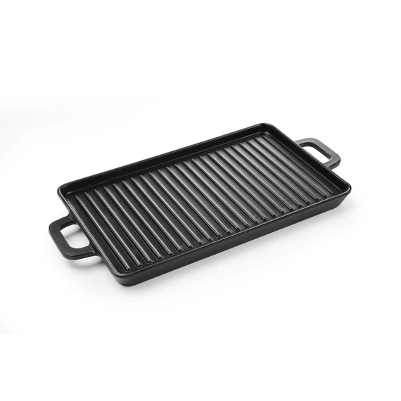Miniatűr grill lap Little Chef, HENDI, Fekete, 320x162x(H)20mm